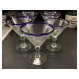 (5) Margarita Glasses