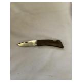 Vintage Gerber Stainless Pocket Knife Wood Handle