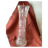 Etched Crystal Vase