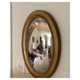 Gold Framed Oval Mirror