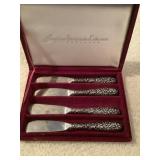 (4) American Silversmiths Silver Cheese Spreaders