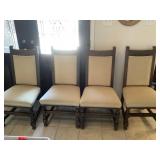 (4) Wood Dining Room Wood Chairs