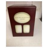 Wooden Photo Album Box W Dividers