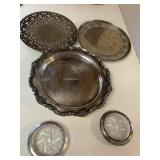 Silverplate Trays and Coasters