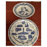 2 Texas Commemorative Plates