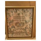 Antique  Embroidery by Mary Susser 1832