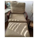 Micro Suede Chair & Ottoman