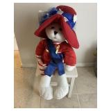 Bear and White Chair