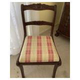 Vintage Wood Staright Back Chair