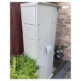 Outdoor Plastic Cabinet and Contents