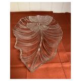Glass Leaf Platter