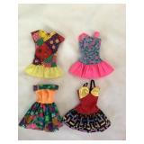 4 Barbie Dresses