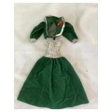 Barbie Green Velvet Evening Dress with Jacket