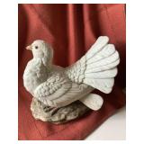 Fan-Tail Porcelain Dove By Andrea