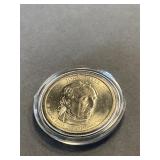 2009 P John Tyler Uncirculated $1 Gold Coin