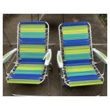 2 New  Low Beach Chairs