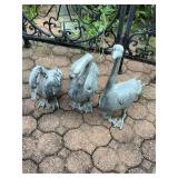 (3) Duck Yard Statues