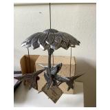 New Carson Pewter Hummingbird Wind chimes