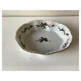 Vintage Lefton Xmas Nut Bowl
