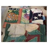 (4) Large Yard Flags