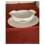 Moritz Zdekauer (MZ) China Gravy Boat & Plate