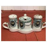Noritake Salt & Pepper & Sugar with Tray
