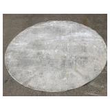 7 x 7 KAS Generations Silver Watercolors Round Rug