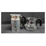 Nespresso Aerroccino Plus Milk Frother + Black & D