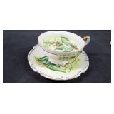 EW Princess Teacup & Saucer w/ Gold Rim