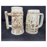 (2) Beer Steins