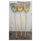 (3) Versapro Small Angle Brooms