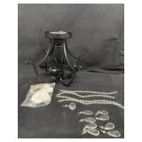 Modern Semi Flush Mount Crystal Chandelier