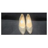 Calvin Klein Leather & Suede Heels Sz 7B