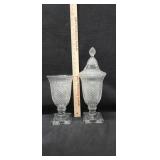 2 Large Heavy Candy Jars/Urns