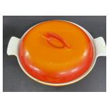 Belgium Enamel Cast Iron Casserole Flame Red