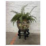 Oriental Planter w/Stand (19in)