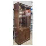 Vintage Thomasville Founders Cabinet W/Lighting