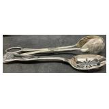 Vintage SilverPlated Italy Salad Serving Spoon