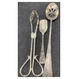 E.P. Zinc & Godinger Serving Tong & Serving Spoons