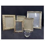 Gold Frames and  Glass Apple