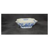Blue & White Oriental Dish