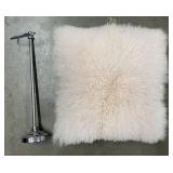 Decorative Pillow & Toilet Paper Holder