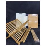 Cutting Boards and Dish Rack