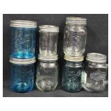 6 Canning Jars + Drinking Jar