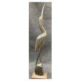 Wooden Stork Bird 15.5in