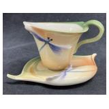 Franz Dragonfly Cup & Saucer