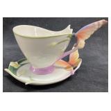 Franz Papillon-Butterfly Cup W/ Plate