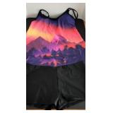 NWOT Mountain Scene Tankini + NWT Danskin