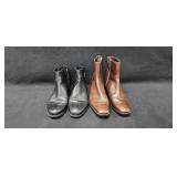 2 Pr Ladies Leather Boots