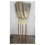 (4) Warehouse Brooms